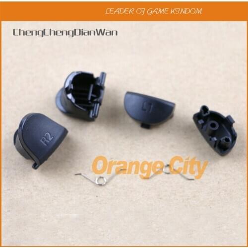 ChengChengDianWan 60pcs 360pcs 600pcs Black L1 R1 L2 R2 Trigger buttons with spring Buttons For PS4 Controller JDS001 JDS011