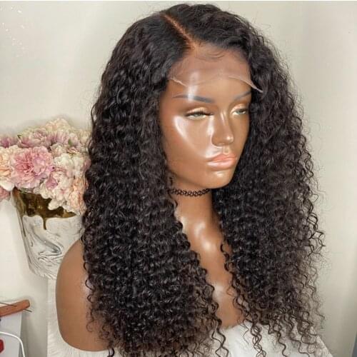 KISSU Long Wig 28 30 Inch Kinky Culry Lace Front Human Hair Wig Brazilian Lace Front Human Hair Wigs For Women Lace Closure Wig
