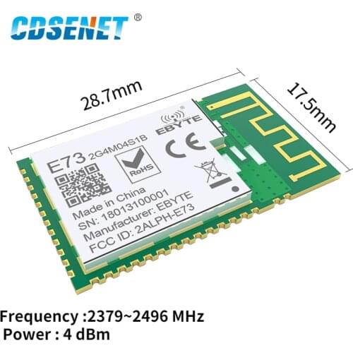 E73-2G4M04S1B nRF52832 2.4GHz Transceiver Wireless rf Module SMD 2.4 ghz Ble 5.0 Receiver transmitter Blue-tooth Module