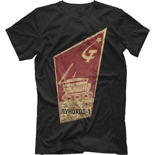 Soviet Space Programm Russia USSR Lunokhod Lunar Rover T-Shirt. Summer Cotton Short Sleeve O-Neck Mens T Shirt New S-3XL