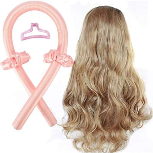 Heatless Curling Rod Headband No Heat Curls Ribbon Hair Rollers Sleeping Soft Headband Hair Curlers DIY Hair Styling Tools