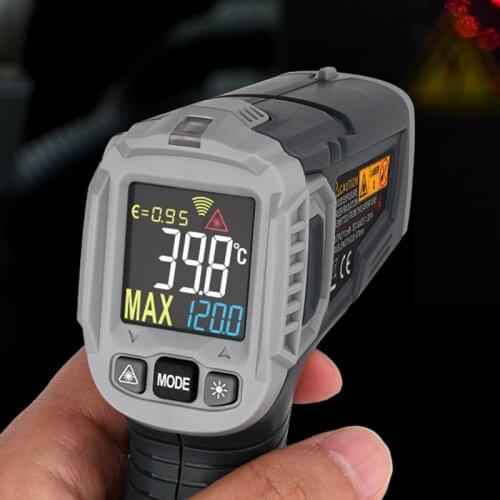 Infrared Thermometer Digital Laser Thermometer Gun LCD Temperature Meter Non-contact Laser Pyrometer 380℃ HABOTEST HT650A