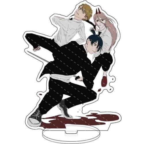 Anime Chainsaw Man Denji Pochita Makima Power Beam Acrylic Stand Figure Model Plate Cosplay Collection Gifts