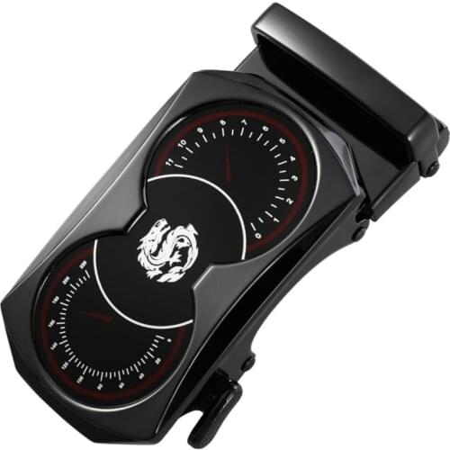 Fashion Mens Business Alloy Automatic Buckle Unique Men Plaque Belt Buckles 3.5cm Ratchet Men Apparel Accessories LY136-23369