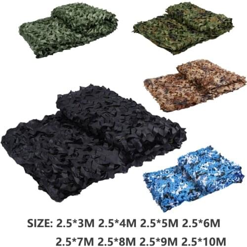 Outdoor Double Layer Black Reinforced Hunting Camouflage Nets Military Hunting Army Garden Shade Hiding Mesh Camo Netting