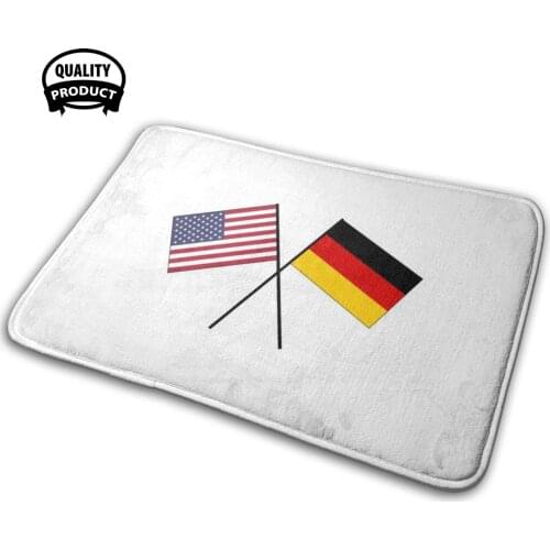German - American Friendship Usa Germany 3D Household Goods Mat Rug Carpet Cushion United States Germany German American German