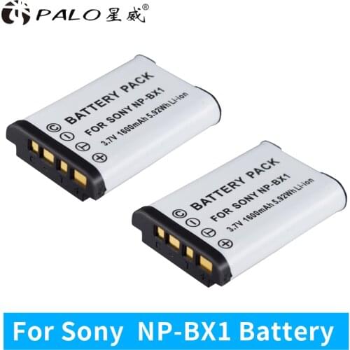 PALO 1600mAh NP-BX1 NP BX1 bx1 battery For Sony dsc RX1 RX100 M3 M2 RX1R GWP88 PJ240E AS15 WX350 WX300 HX300 HX400