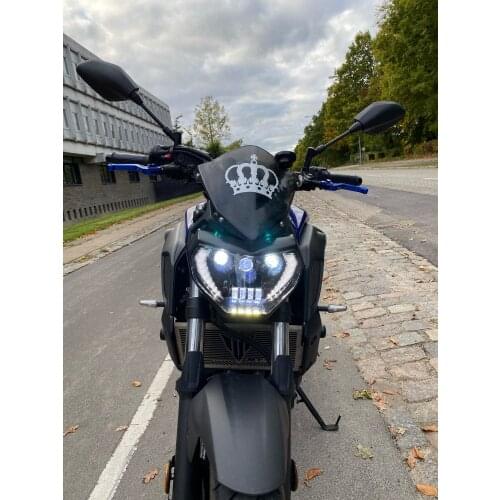 Headlight For YAMAHA MT09 MT 09 LED Lamp FZ09 FZ-09 MT-09 MT07 Motorcycle Headlight DRL For MT07 2018 2019 110W