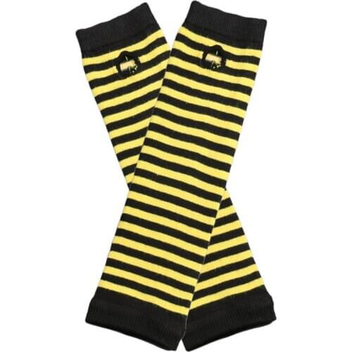 SISHION 2021 Soft Striped Knitted Fingerless Gloves SP0527 Autumn Wrist Arm Hand Arm Warmers