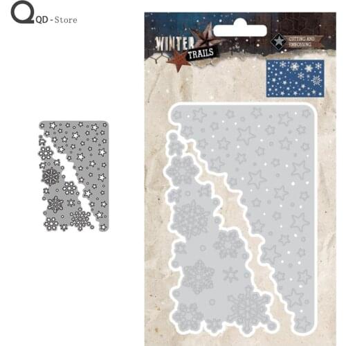Snowflake Pressed Border Model Cutting Dies Stamps Dies Scrapbooking Mold Cut Handmade Tools DIY Craft Decoration New 2021