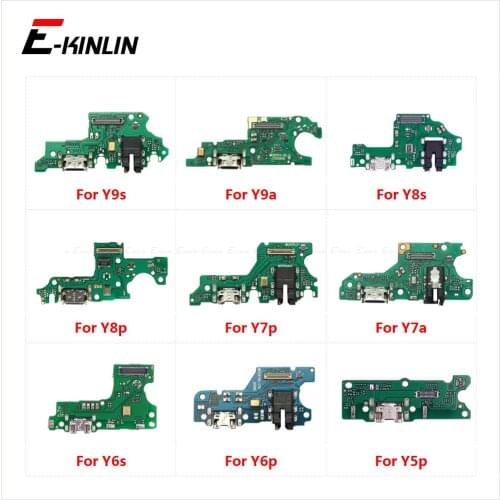 Charging Port Connector Board Parts Flex Cable With Microphone Mic For HuaWei Y9s Y8s Y8p Y7p Y6p Y6s