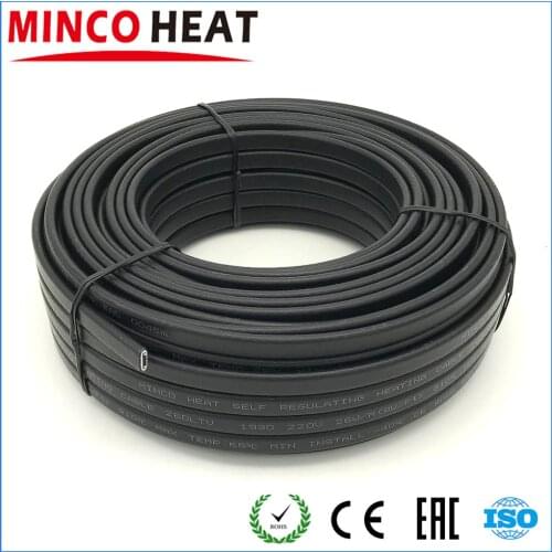 Thermoelastic Plastics Jacket Pipe Antifreeze, Roof Deicing Heating Cable 220V 26W/m