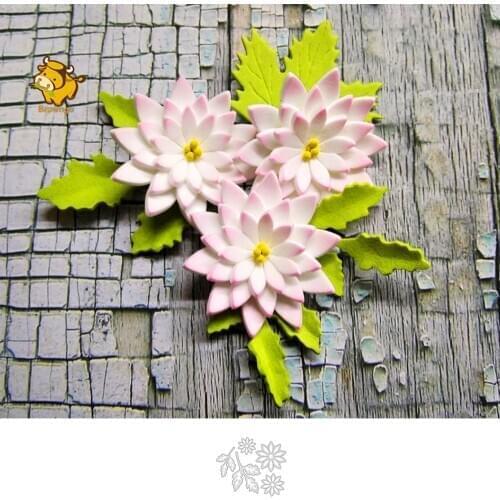 Flowers Leaves Metal Cutting Die Stencils Template for Scrapbooking Paper Album Cards Gift Decor Knife Punch Mold Die Cut New