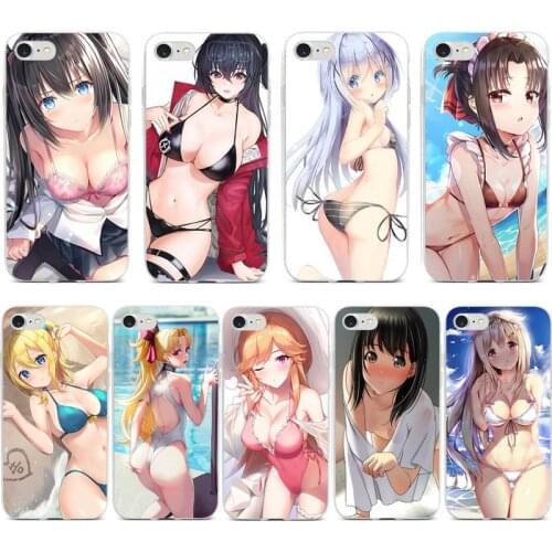 XSPING Summer sexy anime girl Phone Case For iPhone 12 Mini 11 Pro XS Max X XR 7 8 Plus