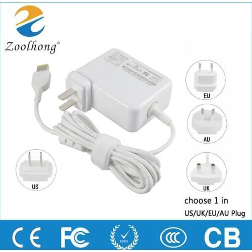 20V 3.25A 65W AC laptop power adapter charger for Lenovo Thinkpad X1 Carbon Lenovo G400 G500 G505 G405 YOGA 13 US/UK/AU/EU Plu