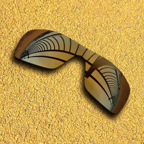 Bronze Gold Mirrored Polarized Replacement Lenses for Batwolf Sunglasses Frame 100% UVA & UVB