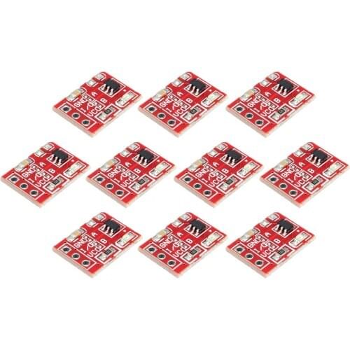 10PCS Self-Locking/No-Locking 2.5-5.5V TTP223 Touch Key Switch Module