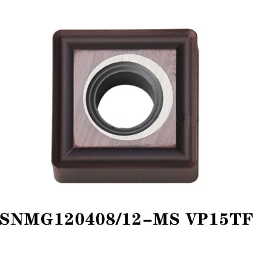 100% Original SNMG SNMG120408 MS VP15TF SNMG120412 MS 10pcs Carbide Insert CNC lathe Insertion 12MM Quality Assurance 120408 MS