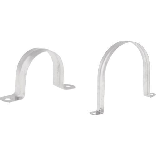 2 Pieces Stainless Steel Saddle Clip Clamp Stormwater Pipe Downpipe 50+120mm