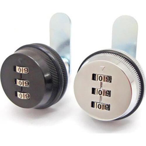 20mm 3-Digit Mechanical Password Lock Zinc Alloy Combination Cabinet Cam Lock Home Keyless Letter Box Drawer Cabinet Door Lock