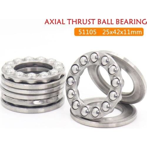 51105 Thrust Bearing 25x42x11 mm ABEC-1 ( 4 PCS ) Axial 51105 Thrust Ball Bearings 8105