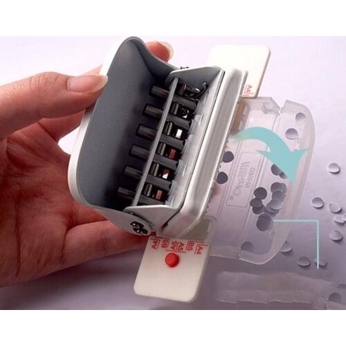 6-hole Punch Notebook Round Hole Standard Punch Machine Planner Papers Puncher for A4 A5 Scrapbooking Binding Rings