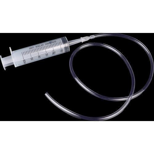 1PCS 60ML Plastic Feeding Syringe Reusable Pump With 80cm Tube For Epoxy Resin Tool Hot