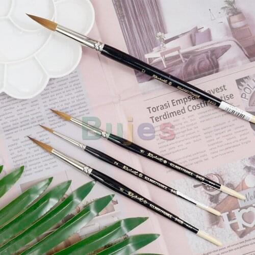 Raphael 8404 Kolinsky Sable Fine Point Rnd ,Size 1-12,Fine Point for Precision and Full Belly for A High Paint Load