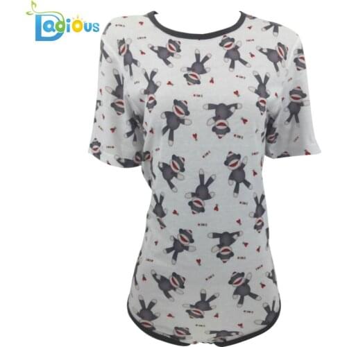 Abdl Adult Baby Size Onesie Cute Women High-end Short-sleeved Open Snap Crotch Ddlg Romper Daddy Dom Little Space Cotton