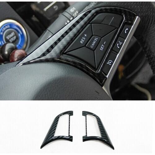 ABS Chrome For Nissan Leaf 2017 2018 Car Styling Auto Accessories Car Steering Wheel Button Frame Cover Trim Sticker