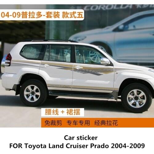 Car sticker FOR Toyota Land Cruiser Prado 2004-2009 Appearance custom modified sports off-road decal Prado 2700 4000