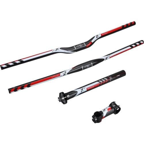EC90 New Brand Mountain bike carbon handle set = Carbon rod + carbon saddle + carbon handlebar