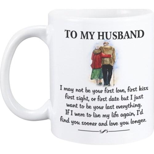 Cup TO MY HUSBAND FEELS WARM DISCOLORED CUP CERAMIC COFFEE MUG TEA NEW cup mug coffee mugs
