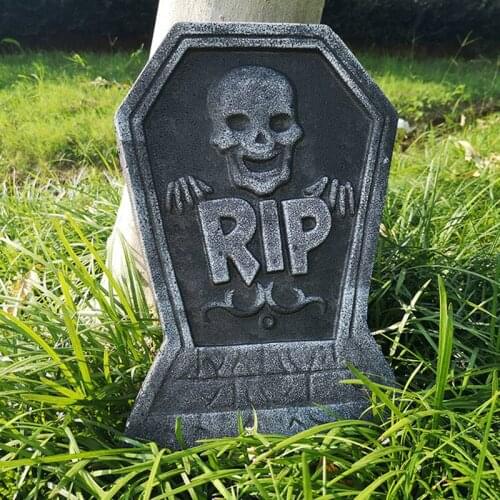 Halloween Bubble Tombstone Skeleton Decoration Haunted House Bar Garden Cemetery Decoration Props Horror Atmosphere