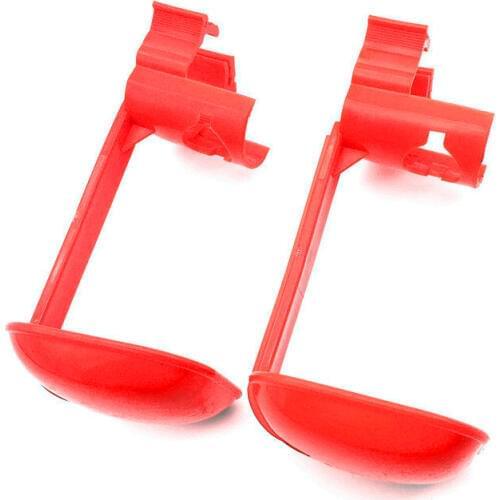 10 Sets Chicken tool Red Hanging drinking cup Drinking Fountains Bird nipple drinker Chicken farming equipment
