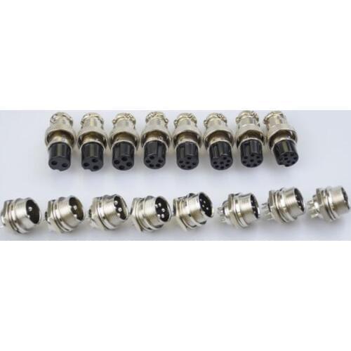 1set GX20 Aviation Connector Male Plug Female Socket Circular Connector 2/3/4/5/6/7/8/9/10/12/14/15 Pin Wire Panel Connector