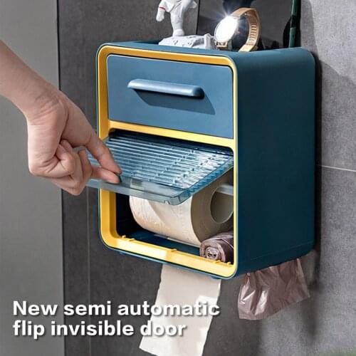 Tissue Box Household Simple And Modern Non-Perforated Pumping Box Multifunctional Creative Light Luxury Storage Box