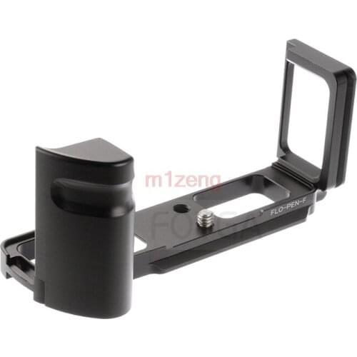 PENF L shaped Shoot Quick Release L Plate/Bracket Holder Vertical hand Grip for olympus PEN-F Camera ballhead
