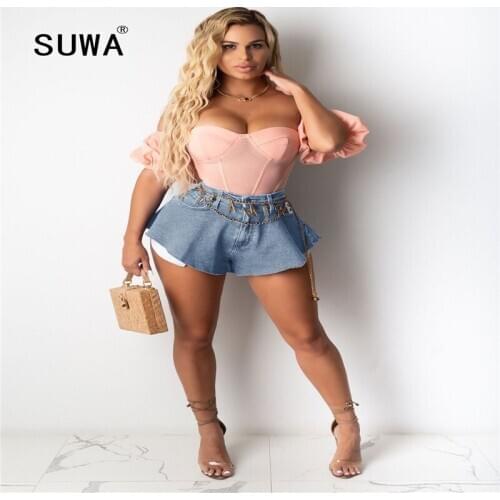 2020 Hot Recommed Style Women Shorts Jeans Summer Fashion Ladies Girls Denim Shorts Clothes Hole Straight Shorts