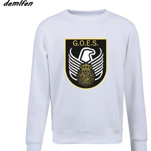 Fashion Inspired Spain National Police Special Forces GOES Espana Policia Design hoodie Men pullover Fleece Coat Sweatshirt