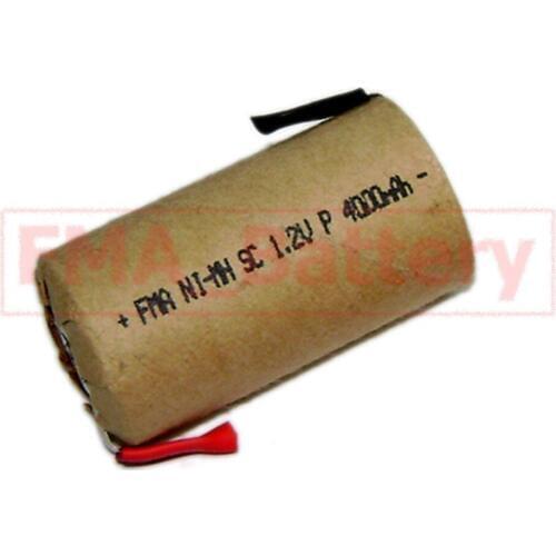 Ni-MH SC Sub C 1.2V 4000mAh battery for Powertools RC Toy Car Model Boat w/tabs