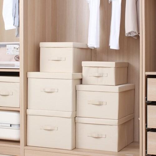 Clothes Blanket Quilt Storage Boxes Home Organizer Wardrobe Organizer Box Organizer for Clothes Foldable Storage Boxes with Lid