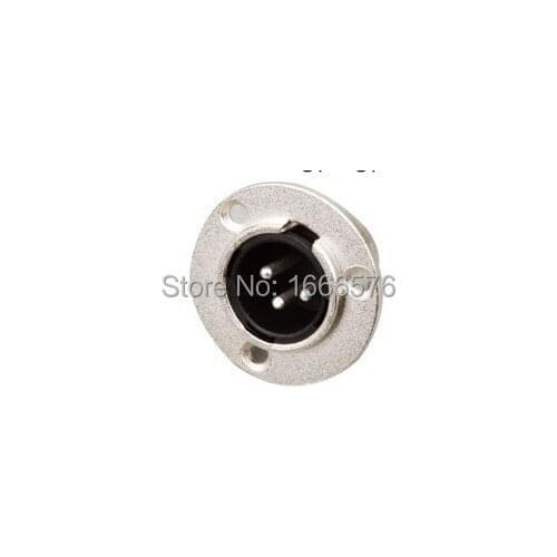 Wholesale 100 pcs XLR 3pin male ROUND PANEL socket -235