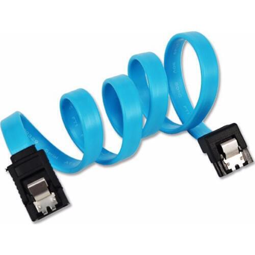 40CM Straight 90 Right Angle SATA 3.0 Cable 6GB/s SATA III Cable Flat Data Cord for HDD SSD