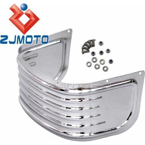 Silver Front Fender Skirt For Harley Touring Tri Glide Models 2014-Later with Original Equipment Fender Skirt Motorcycle