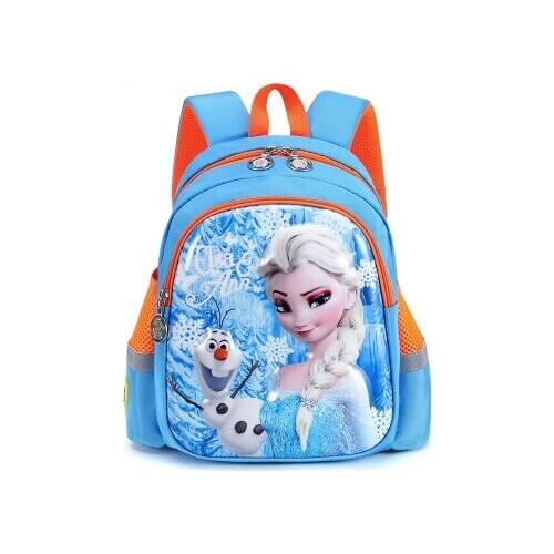 Disney Kindergarten schoolbag cartoon shoulder bag girl boy children backpack kid Frozen schoolbag backpack