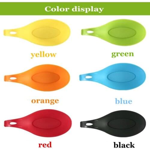 Silicone Spoon Insulation Mat Resistant Placemat Tray Spoon Pad Desk Mat Drink Glass Coaster Kitchen Tool Silicone Heat 5z