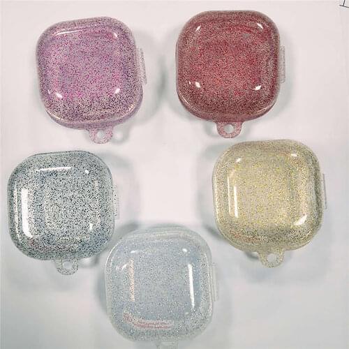 Silicone Glitter Protective Case for Samsung Galaxy Buds Live Wireless Bluetooth Headset Shockproof Shell Earphones Case Cover