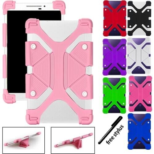 Silicone Stand Case Cover for Sony Xperia Tablet Z/ Z2/ Z4 10.1" With Bracket Function Shockproof Protective Case +Free Stylus