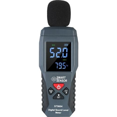 SMART SENSOR ST9604 Mini Digital Sound Level Meter 30-130dBA LCD Noise Decibel Meter Tester Noise Measuring Instrument